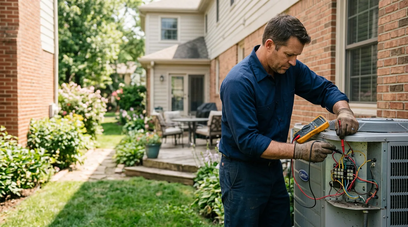 HVAC technician working near Longville, LA